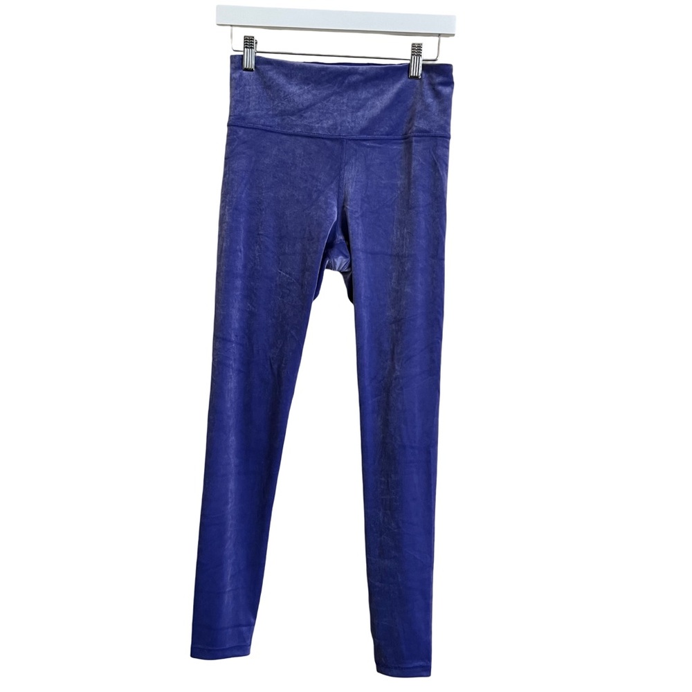 Athleta Velvet Leggings Velour Purple Size Small - Picture 3 of 9